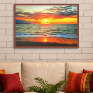 Impresión de arte Banderas Bay Sunset 1738