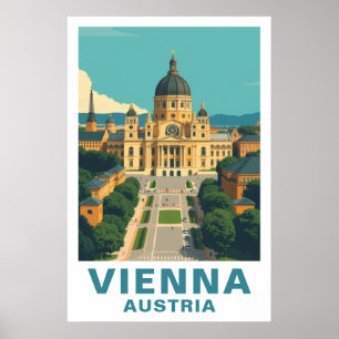 Impresión de arte barroco de viaje a Viena, Austri