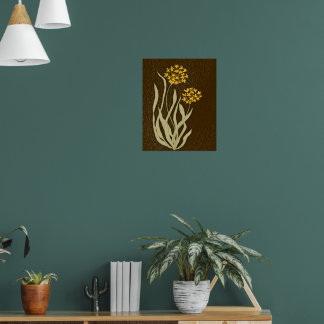 Impresión de Arte Botánico de Cebollino Florecido