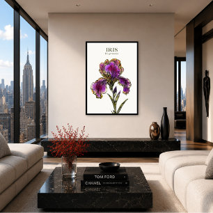 Impresión de Arte Botánico de Iris Barbudo