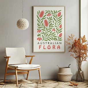 Impresión de arte botánico de la Flora Australiana