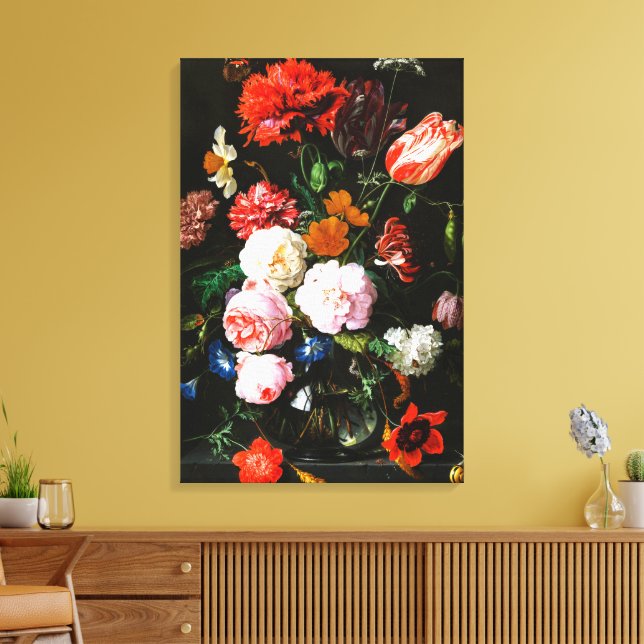 Impresión de Arte Botánico Floral Oscuro Malhumora (Insitu (Sala de estar))