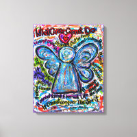 Impresión de arte colorida ángel de cáncer