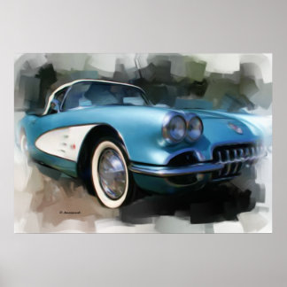 Impresión de arte Corvette