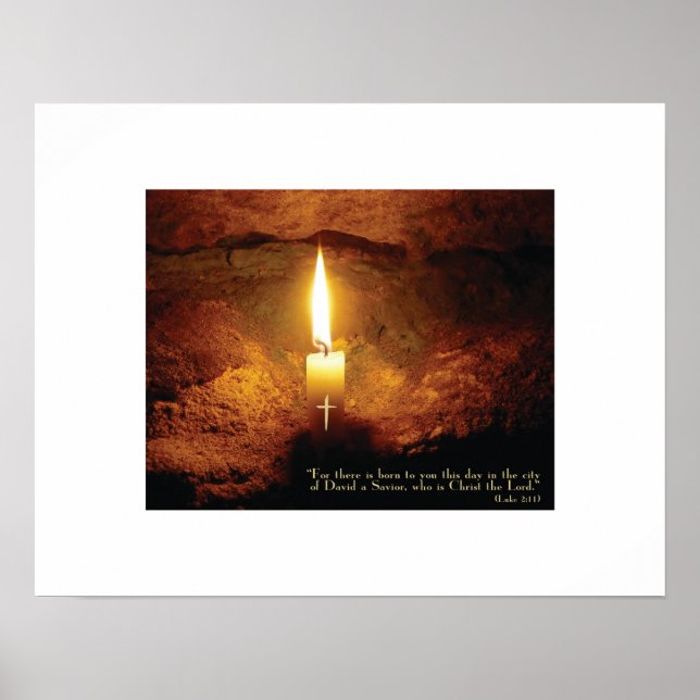 Impresión de arte cristiano "Velas de Cristo" (Frente)