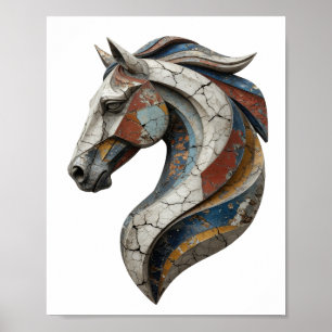 Impresión de arte de ABSTRACT ART en plata clásica