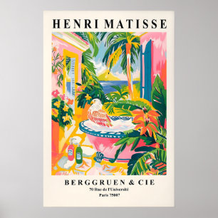 Impresión de arte de águila estilo Matisse en bañe