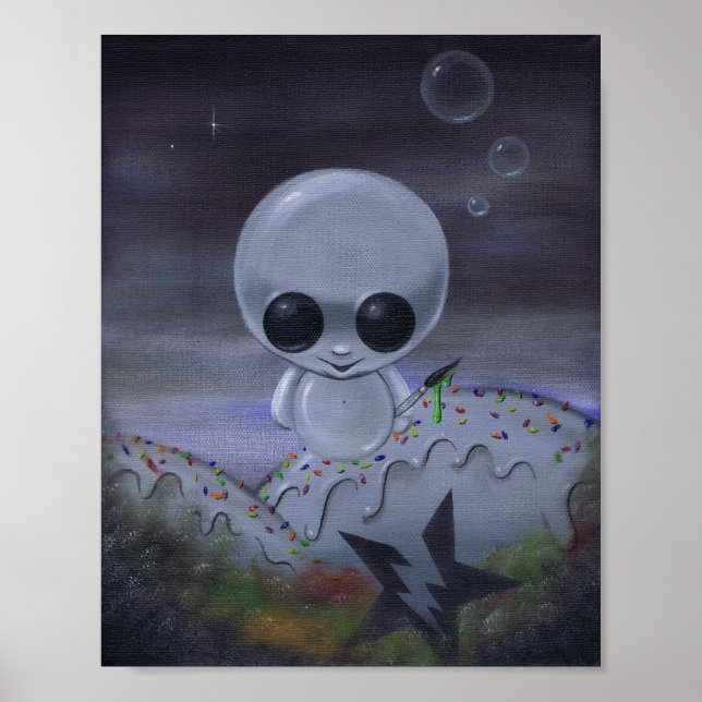 impresión de arte de artista ansioso (Frente)