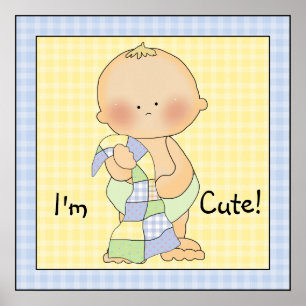 Impresión de arte de Baby Boy Blanket Poster