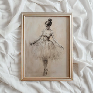 Impresión de arte de bailarina, Arte de pared IMPR