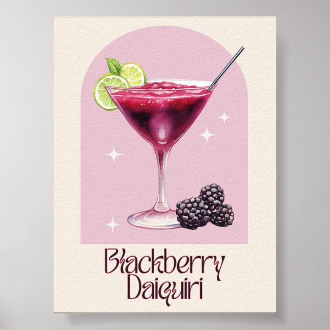 Impresión de arte de Blackberry Daiquiri | Poster  (Frente)