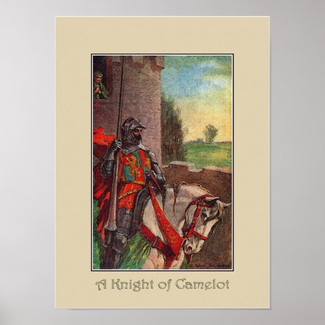 Impresión de arte de Caballero de Camelot (Frente)