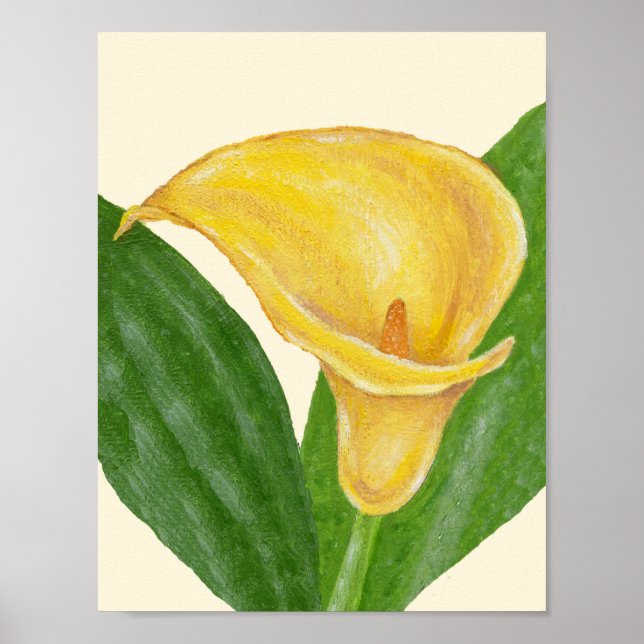 Impresión de arte de Calla Lily (Frente)
