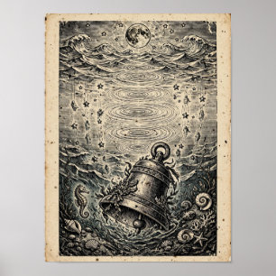 Impresión de arte de campana ahogada — Fantasía os