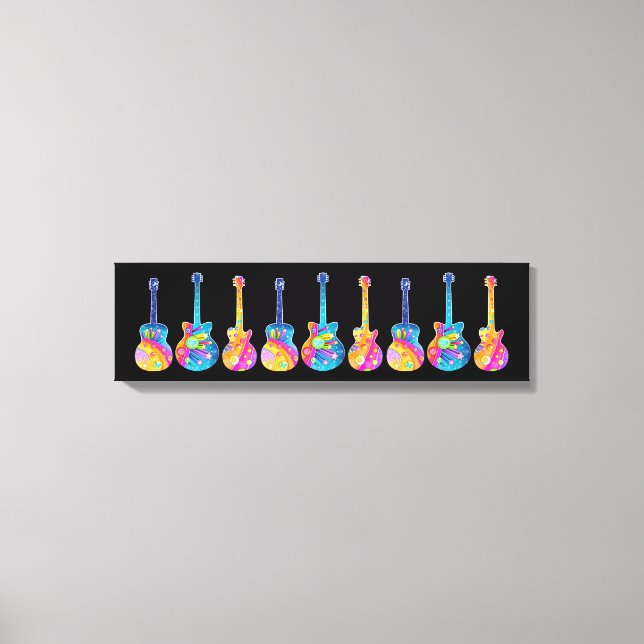 IMPRESIÓN DE ARTE DE CANVAS AMPLIAS DE GUITARES (Anverso)