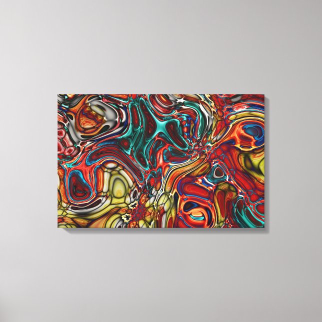 IMPRESIÓN DE ARTE DE CANVAS DE COLORIDO ABSTRACTO (Anverso)
