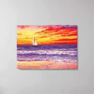 IMPRESIÓN DE ARTE DE CANVAS DE LA PLAYA