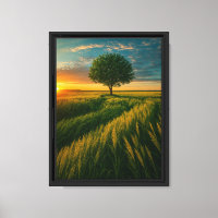 Impresión de arte de canvas enmarcadas en árbol de