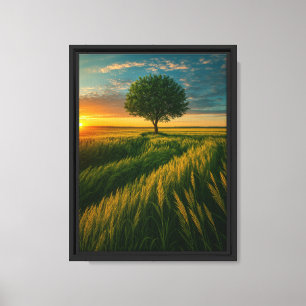 Impresión de arte de canvas enmarcadas en árbol de