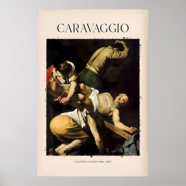 Impresión de arte de Caravaggio - Crucifixión de S (Frente)