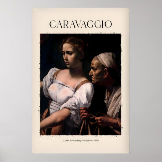 Impresión de arte de Caravaggio - Judith decapitan