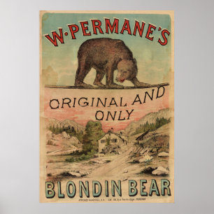 Impresión de arte de cartel de circo vintage de 18