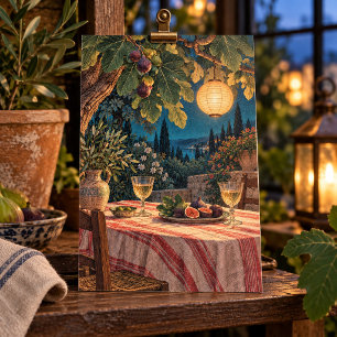 Impresión de arte de Cena bajo el árbol de higos