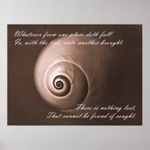 Impresión de arte de citas Inspiradoras de Nautilu