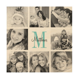 Impresión de arte de Collage de fotos en familia m