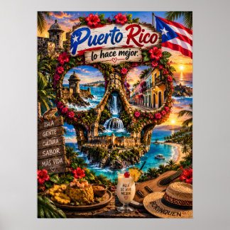 Impresión de arte de cráneo de Puerto Rico | Estad