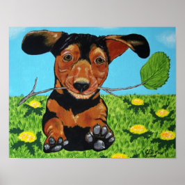 Impresión de arte de Dachshund