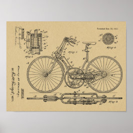 Impresión de arte de diseño de artes de bicicleta