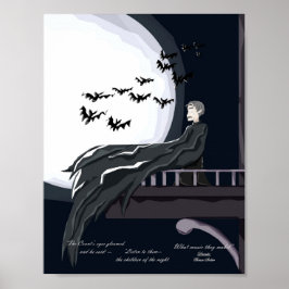 Impresión de arte de Dracula de Halloween
