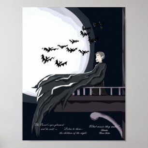 Impresión de arte de Dracula de Halloween