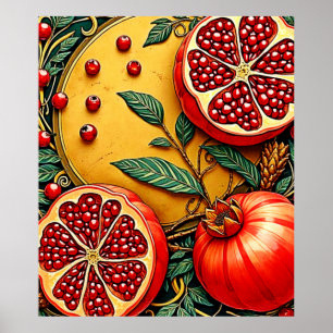 Impresión de arte de elegancia granada