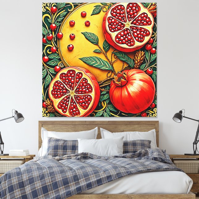 Impresión de arte de elegancia granada (Insitu(Dormitorio))