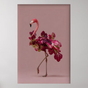 Impresión de arte de ensalada de flamenco – Botáni