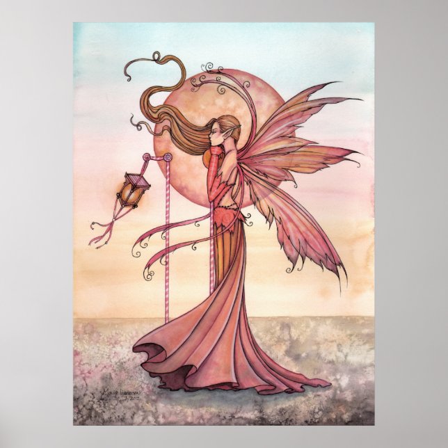 Impresión de arte de fantasía de hadas del sol (Frente)