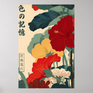 Impresión de Arte de Flor Japonesa - Ukiyo-e Flora