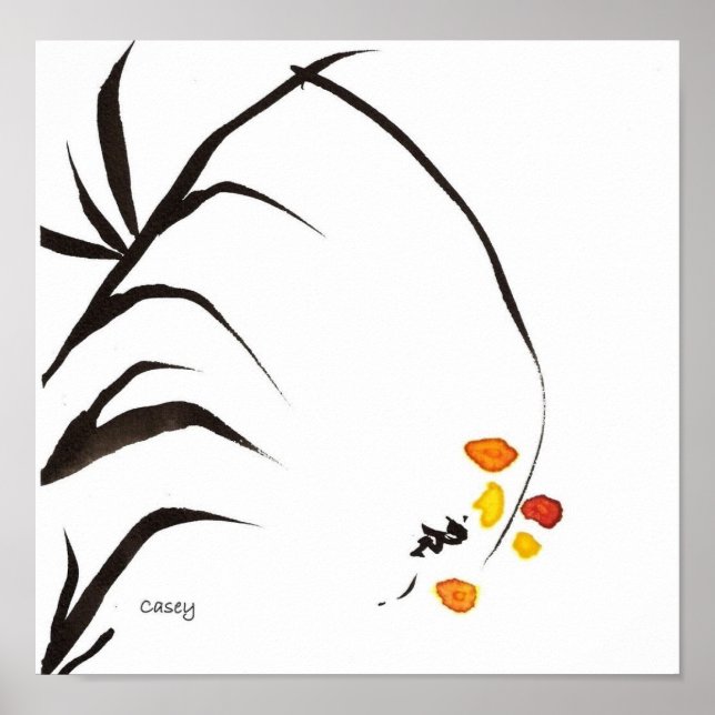 Impresión de arte de florecimiento amarillo (Frente)