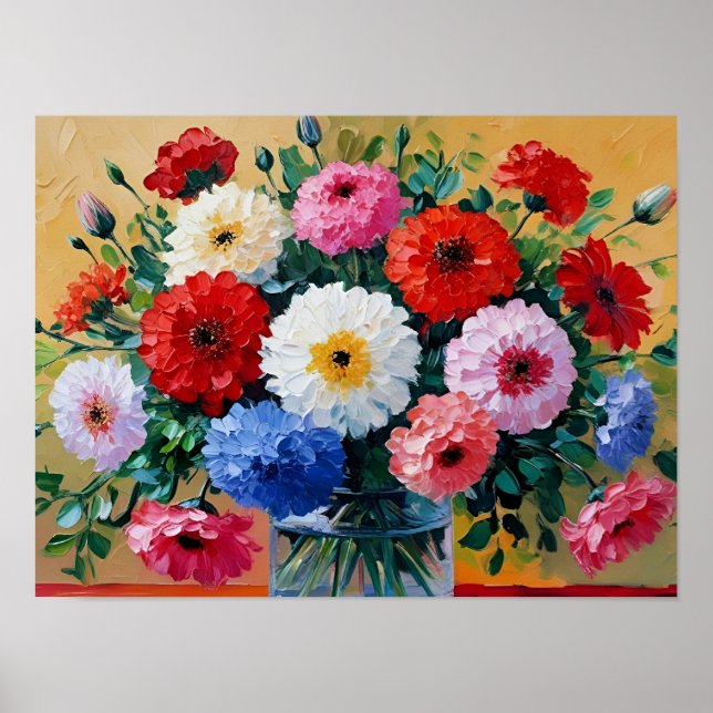 Impresión de arte de flores (Frente)