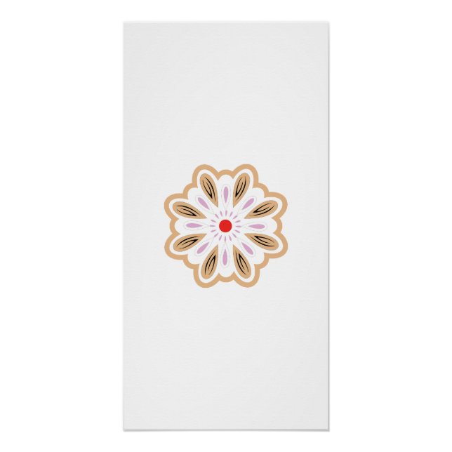 Impresión de arte de flores de Mandala | Decoració (Anverso)