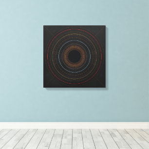Impresión de arte de geometría de círculos concént