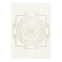 Impresión de arte de geometría sagrada Sri Yantra