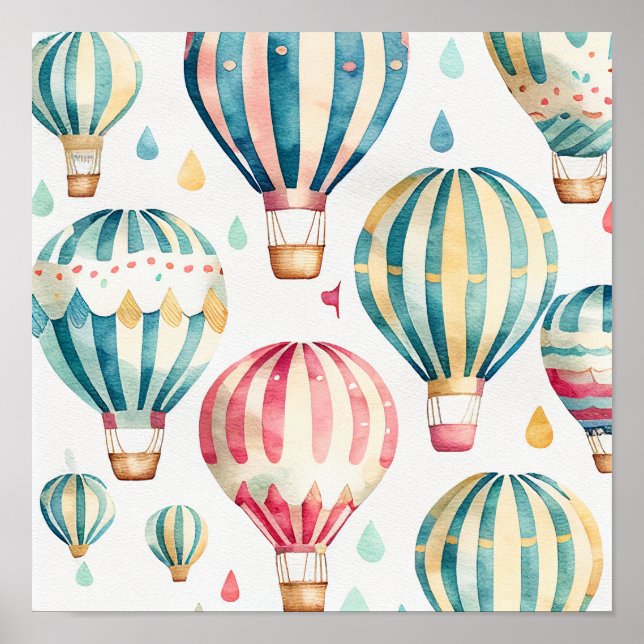 Impresión de arte de globos de aire caliente de ép (Frente)