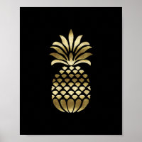 Impresión de arte de GOLD PINEAPPLE