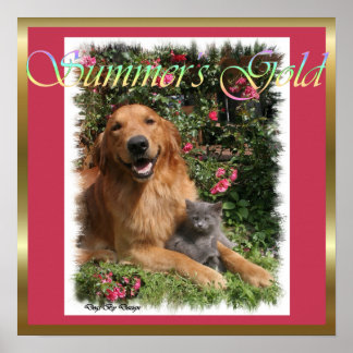 Impresión de arte de Golden Retriever