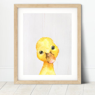 Impresión de arte de granja de patos para guarderí