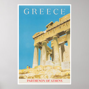 Impresión de arte de Grecia Póster de Atenas Arte 