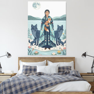 Impresión de arte de guardiana del lago mística -